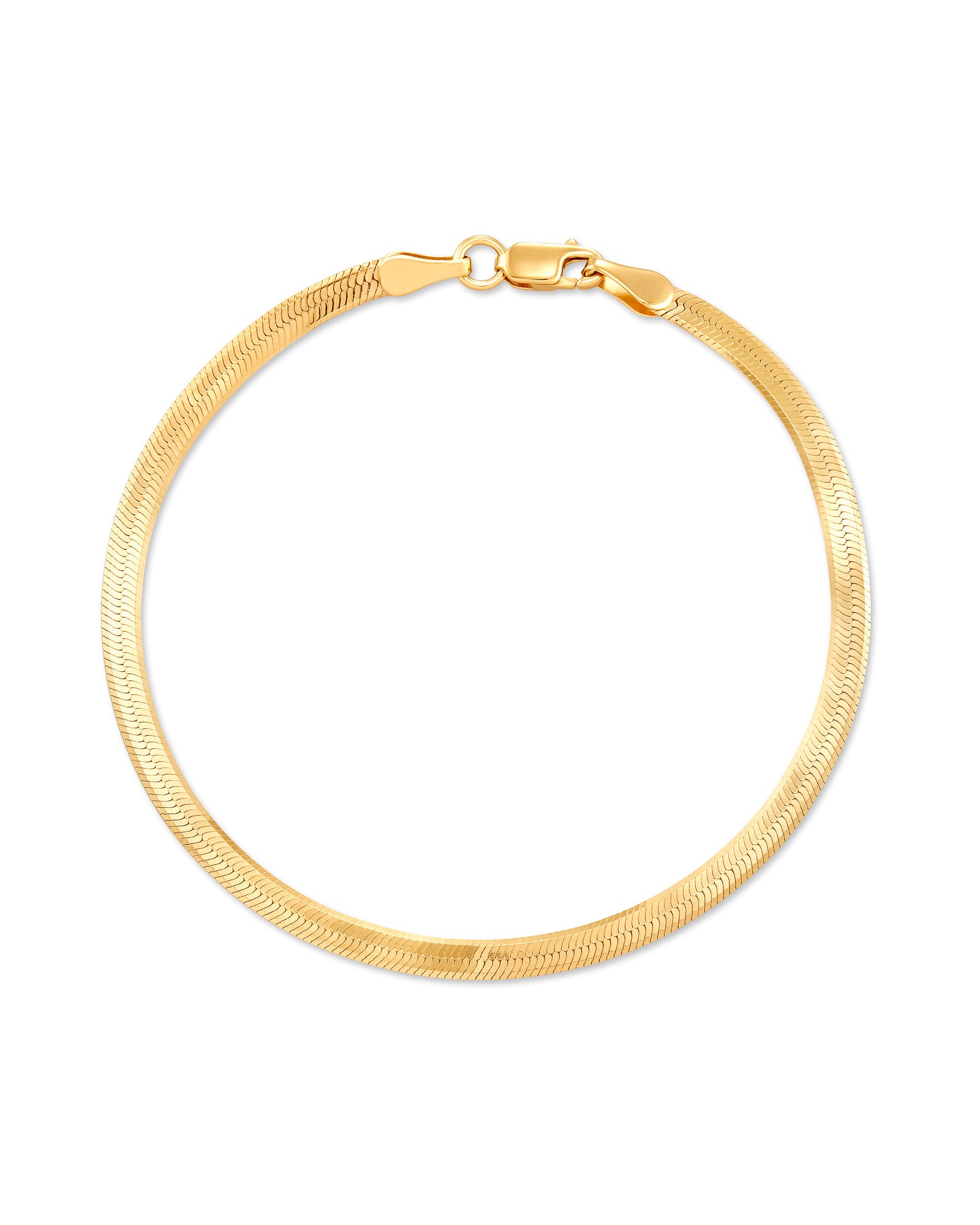 Kendra Scott Herringbone Chain Bracelet in 18k Yellow Gold Vermeil | Metal